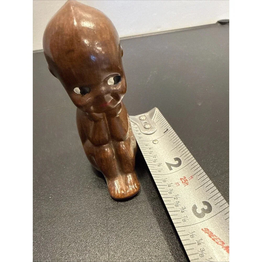 Kewpie The Thinker Souvenir Of Germany Brown CRACK